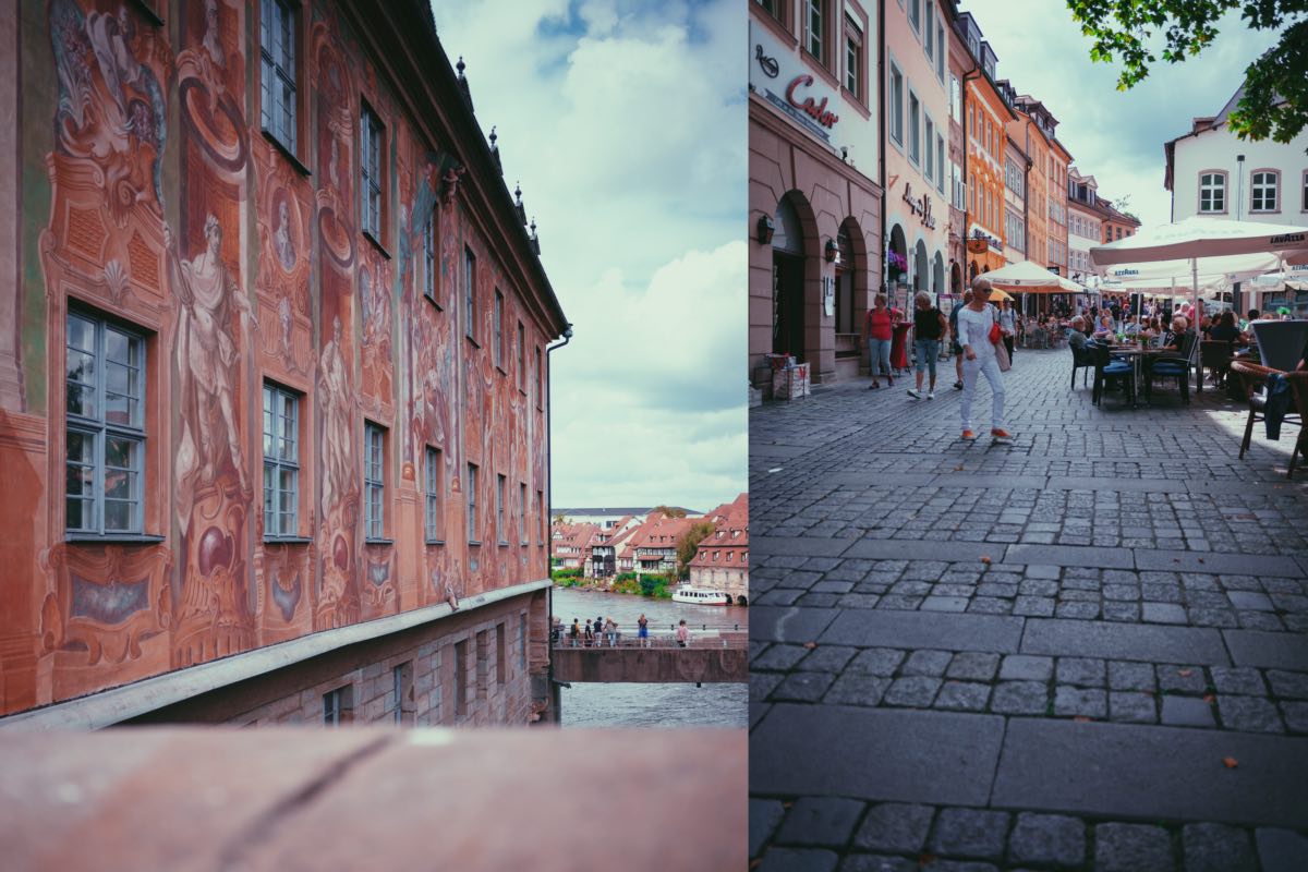 Altes Rathaus und Altstadt in Bamberg